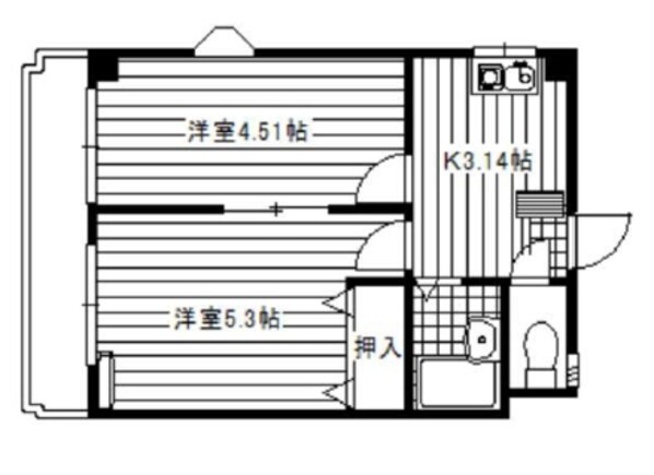 エンジェリ津之江の物件間取画像